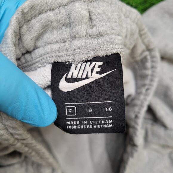 Nike Swoosh Logo Jogger Sweatpants Mens XL Heather Grey Tapered Fit - Picture 11 of 11